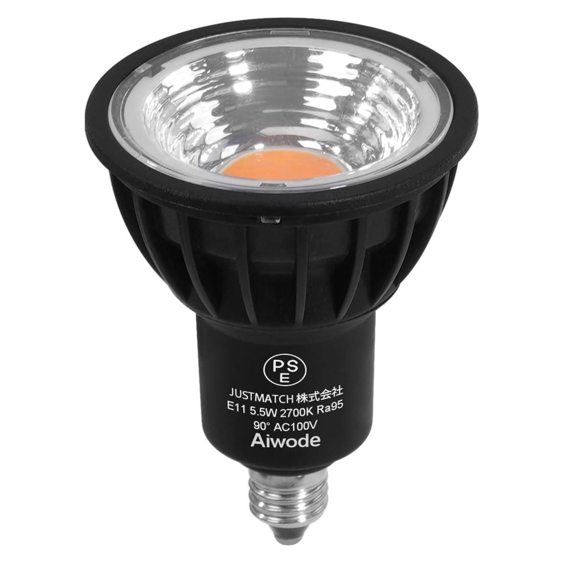 Aiwode E11 LEDݥåȥ饤 LEDŵ E11 5.5W(60W)ŵ忧2700K CRI95 뤵550lm ...