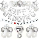 BTZO 風船 バルーン ウェディング wedding 飾り付け 装飾 プロ ポーズ 告白 記念日 サプライズ バレンタイン 結婚式 披露宴 ホワイトデー ロマンチック パーティー お祝い ガーランド シルバー