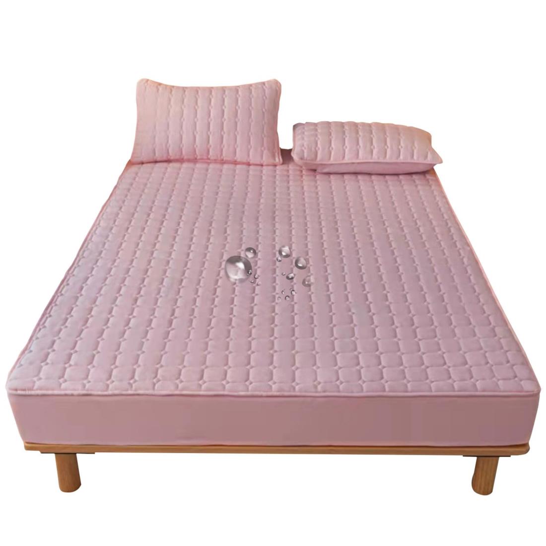 防水シーツ ボックスシーツ【三層構造ガサガサ音“0”】マットレスカバー 敷きパッド ベッドカバー ベッドパッド おねしょシーツ 介護シーツ ベビー用防水シーツ 敷き布団カバー 全周ゴム付き 着脱簡単 柔らかく肌に優しい 吸汗速乾 抗菌 防ダニ 丸洗い可能 オールシーズン