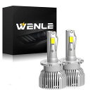 WENLE(ウエンレ) 新規 HIDを超えるLED ! D4S D4R共用 LEDヘッドライト LEDバルブ 新車検対応 キャンセラー内蔵 ホワイト6500K 35Wの純正HID交換用 LED化 加工不要 ノイズ対策 アダプティブ干渉無し 純正HIDバラスト接続 2個セット