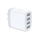 Hootek ACアダプター USB コンセント 24W USB充電器 4ポート 4.8A急速充電/PSE認証 電源アダプター iphone 充電器 アイフォン 充電器 アンドロイド 充電器 スマホ充電器 携帯充電器 iPhone11/11Pro/11Pro Max/X/Xs/Xr/8/8plus/iPad、Galaxy、HuaWei、などiphone&Android各種