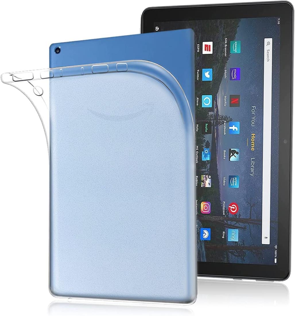 対応 fire HD 10 Plus/HD 10 2021 ケースfor fire HD 10 Plus/HD 10 2021 タブレット 專用 極薄 ソフト クリア 落下防止 耐スクラッチ 超薄型ケース 耐衝撃 全面保護カバーTPU ケース PCduoduo