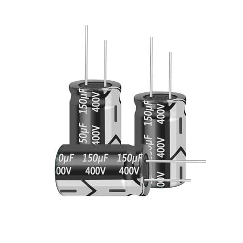 PENGLIN 5個 電解 コンデンサ アルミ電解 コンデンサー 450V 150UF 105℃ 18x30mm 高周波 低抵抗 長寿命 (450V 150μF)