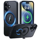【新発想360°回転!スマートアーム搭載!】CASEKOO iPhone16 用 ケース 超強力な磁力 縦横両対応 【MagSafeとスタンド併用】 マグネット...