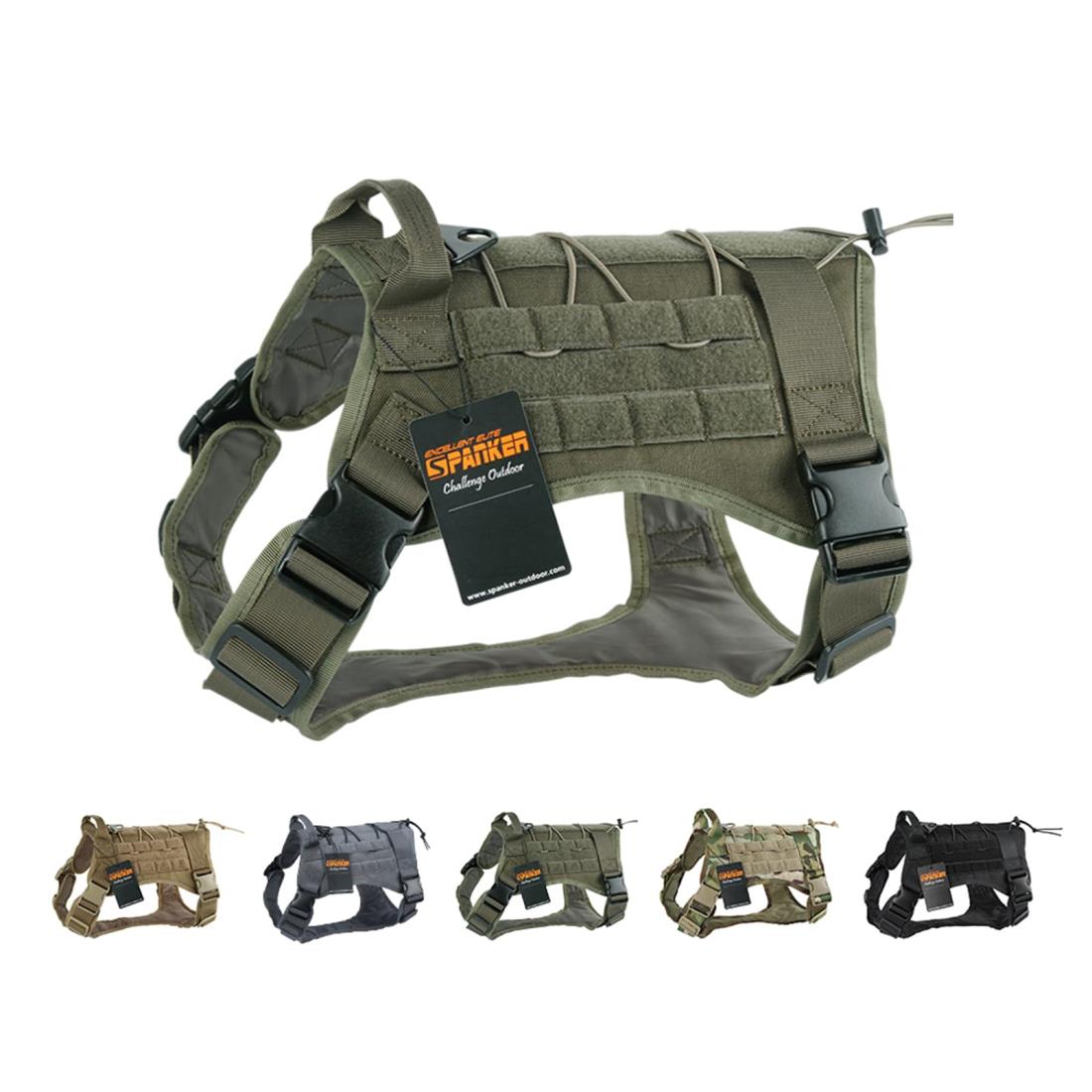 EXCELLENT ELITE SPANKER ハーネス 犬 ナイロン製 犬 服 ミリタリー 訓練 散歩 犬 ハーネス 中型犬 ハ..