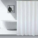 AooYo シャワーカーテン 100 x 200cm おしゃれ 防水 防カビ加工 ユニットバス 浴室カーテン 無地 白 ポリエステル 北欧 目隠し用 厚手 取り...