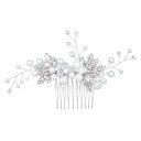髪飾り ヘアアクセサリー ヘッドドレス パール ヘアピン ブライダルウェディング髪飾り ブライダルパールヘアコーム パール髪飾り ヘアアクセサリー かんざし 結...