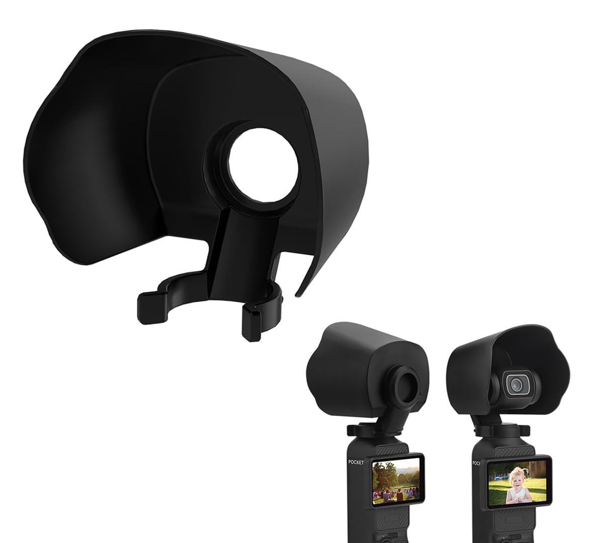 SHEAWA DJ I Osmo Pocket 3用レンズフード サンフード 遮光 日よけ サンシェード レンズ保護 不要な光..