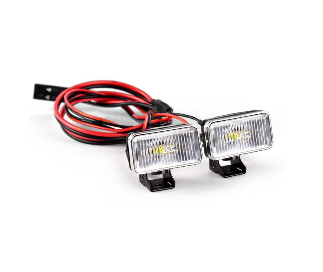 SHEAWA 1/8 1/10 RCカー用スポットライト デイライト ホワイト ランプ LED ワークライト 汎用 改造 部品 京商KyoshoやタミヤなどのRCカーに対応可能 (標準版)