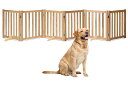 ペットサークル 木製ゲート 折り畳み式 組み合わせ自由 パーテーション 屋内用 置くだけ ワイド フェンス 犬 柵 いぬ 安全柵 小型犬 中型犬 脱走防止 ガー...