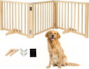 木製 ペットゲート パーテーション 置くだけ ペットフェンス 犬 柵 安全柵 小型犬 中型犬 脱走防止 ガード 飛び出し防止 多頭飼い ペットガード(4)