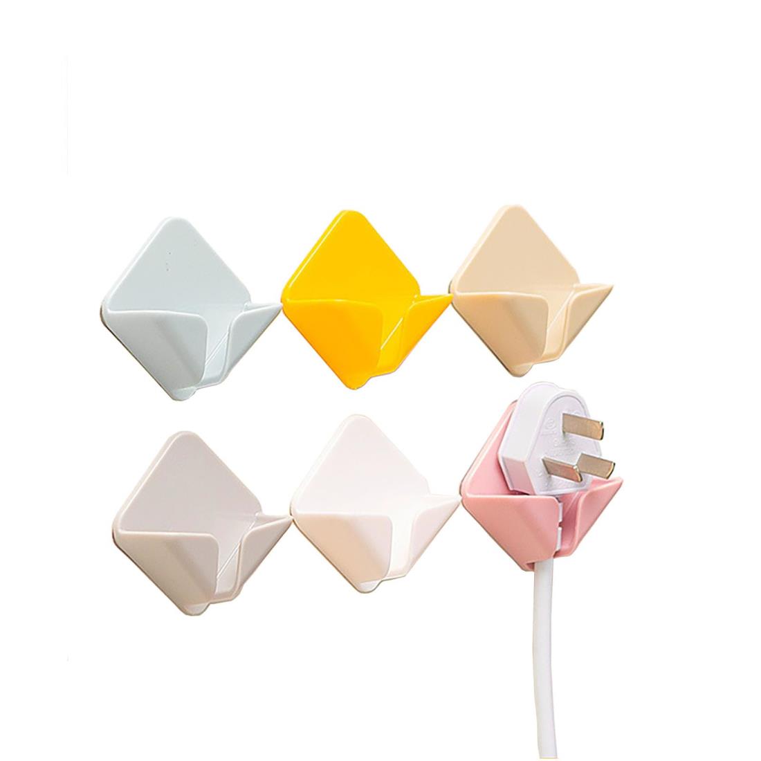 RuiMi プラグ プラグフック ケーブル フック 強力 粘着【穴あけ不要】防水 防湿 電源コード収納ラック..