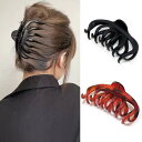 Fuyunohi ヘアクリップ 黒 髪留め クリップ 大きめ 2個セット バンスクリップ バレッタ しっかり 毛量多い ヘアアクセ ヘアアレンジ 髪 クリップ ...