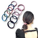 Fuyunohi ヘアゴム 大人 輪ゴム お団子 跡がつかないヘアゴム おしゃれ ヘアアクセ 高弾性 10本セット 髪 ゴム 女性 アクセサリー 髪ゴム 黒 髪...
