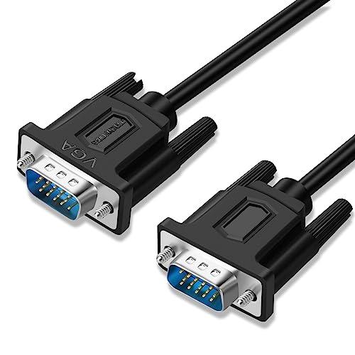 SHULIANCABLE ディスプレーケーブル VGAケーブルD-Sub 15pin オス-D-Sub 15pin オス 1080P ディスプレイ、テレビ デ、プロジェクター、HDTV等に適用 (1M)