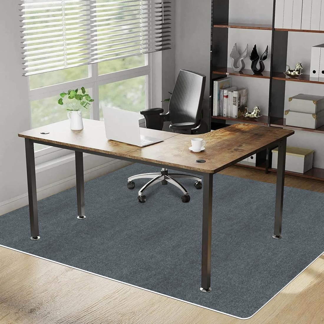 チェアマット フロアマット 床保護マットVOTUDX 180 ×140cm 厚み4mm 滑り止め TPRマット椅子 マット 椅子の下に敷くマットキズ防止 凹みキズ・パッド 床傷防止 丸洗い可能カット 床暖房対応セルフ粘着 ゲーミングチェアマットデスクマット防音 吸音