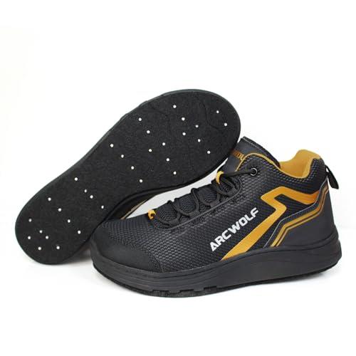 [ARCWOLF] フィッシングシューズ ウェーディングシューズ ス　パイクシューズ メンズ フェルトスパイ　クシューズ 磯靴 フェルトス　パイク 釣り用シューズ 磯釣り軽量 通気 滑り止め 渓流釣り 磯シューズ 釣り 靴 26.5