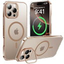 【新形態!スタンド使いながら充電OK】CASEKOO iPhone 16 Pro 用 ケース クリア 隠しスタンド付き 黄変防止 透明感高い Magsafe対応 耐衝撃 傷防止 軽量 磁力強い 滑り止め レンズ保護 フィルム干渉なし ワイヤ レス充電 ストラップホール付き いphone16 Pro 用ケース Lens S