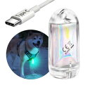 DOKEEP 犬散歩 ライト 犬猫用 ペンダントライト LED 充電式 夜間 散歩用 犬の安全のために 首輪 光る キラキラ 11g 超ミニ LEDライト 防水...