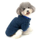 ZUNEA ペット 犬 服 パーカー コート 秋冬 あたたかい フリース ジャケット セーター 小型犬 子犬 猫 洋服 冬 おしゃれ かわいい 暖かい 防寒 ドッグウェア 子犬 チワワ服 お散歩 ブルー S(4)