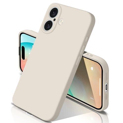 iPhone 16 用 ケース シリコン 耐衝撃 アイフォン 16 カバー さらさら手触り 傷付き防止 超軽量 マット質感 指紋防止 レンズ保護 ワイ ヤレス充電 (アンティークホワイト) iPhone 16 用 ケース シリコン 耐衝撃 アイフォン 16 カバー さらさら手触り 傷付き防止 超軽量 マット質感 指紋防止 レンズ保護 ワイ ヤレス充電 (アンティークホワイト)