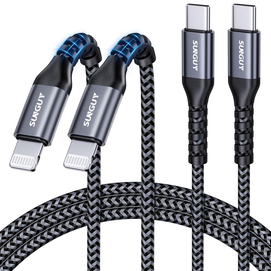SUNGUY USB-C Lightningケーブル 1.5M 2本セット【MFi認証取得】 タイプc ライトニ...