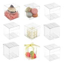siawadeky 透明 ギフトボックス 50個セット プラスチックケース 折り畳み ボックス プレゼント包装 商品展示 ラッピング クリア 小物入れ 防水 組...