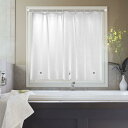 AooHome 浴室窓カーテン シャワーカーテン 小窓 60cm丈 防寒 保温 クリア 冬夏 EVA材質 目隠し 防水 ミニ 短め 防カビ ユニットバス お風呂...