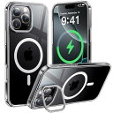 【新形態!スタンド使いながら充電OK】CASEKOO iPhone 16 Pro 用 ケース クリア 隠しスタンド付き 黄変防止 透明感高い Magsafe対応 耐衝撃 傷防止 軽量 磁力強い 滑り止め レンズ保護 フィルム干渉なし ワイヤ レス充電 ストラップホール付き いphone16 Pro 用ケース Lens S