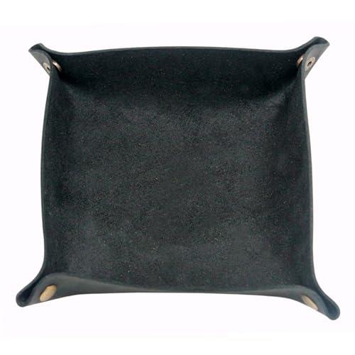 Boshiho 小物入れ トレー レザートレイ 正方形 小物置き トレイ 卓上 小物収納 本革 アクセサリートレイ 鍵置き 収納ボックス 玄関収納 ブラック