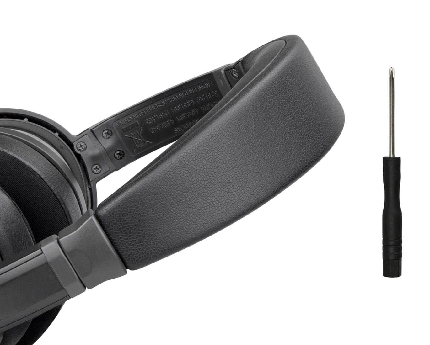 SOULWIT ヘッドバンド 交換 パッド Bose QuietComfort 15 (QC15)/QuietComfort 2 (QC 2) 用 ヘッドバンド クッション ヘッドホンバンド ヘッドセットバンド DIY替えバンドキット 一体型 (ブラック)(2)