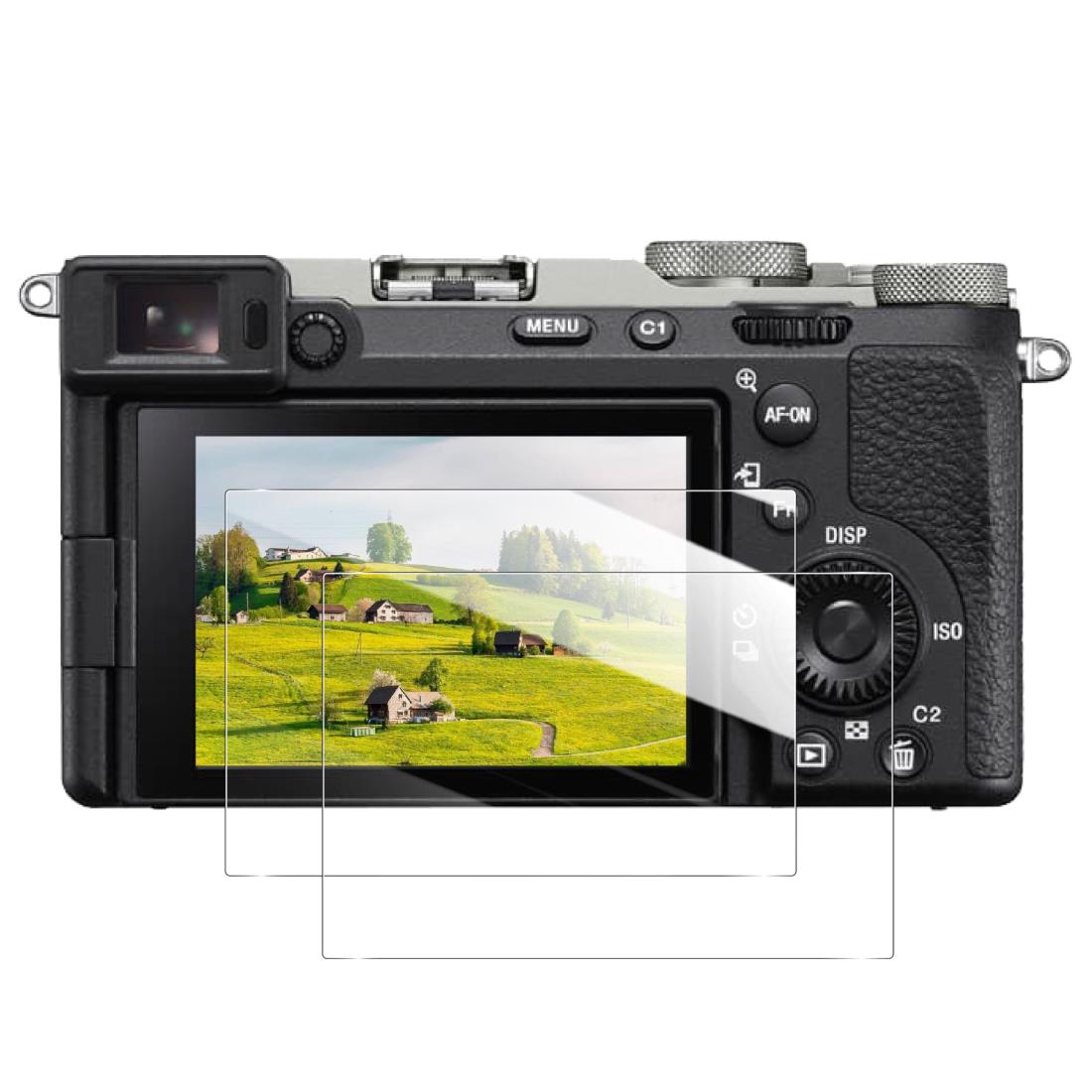 対応 SONY α7C II / α7CR / α6700 ILCE-6700 DGF3-SA7CR フィルム Eguoer【2枚セット 国産AGC旭硝子 】 SONY α7C II / α7CR / α6700 ILCE-6700 ガラスフィルム 保護フィルム 液晶 強化ガラス 液晶保護フィルム 硬度9H 飛散防止 指紋防止 気泡ゼロ 貼り付けやすい 自动吸