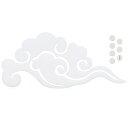 YTOPRO 神棚 雲 天井に貼る 雲シール 神棚 ・ 神殿の神具 仏壇 貼ってはがせる アクリル『雲型』文字 両面テープ付き ホワイト 厚み約3mm (雲B)(3)