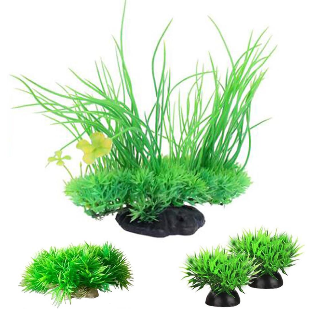 CHENLONB アクアリウム 人工水草 16cm-中型水草セット 水槽内装 水槽飾り 観賞魚/金魚 ...