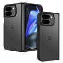 DOMAVER Google Pixel 9 Pro Fold ケース ワイヤレ ス対応 TPU+PC 耐衝撃 マット仕上げ 指紋防止 軽量 薄型 ピクセル 9ProFold カバー ワイヤレ ス充電対応 google pixel 9 pro fold スマホケース PC TPU 擦り傷防止 落下防止 ブラック