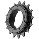 MOHEGIA シングルスピード バイク用フリーホイール:16T 1/2x1/8インチ 自転車用フリーホイール対応 - ネジ式ハブ 交換パーツ - ブラック