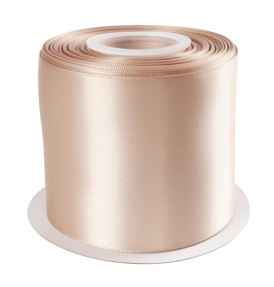 AVANAVA 幅75mm 両面サテンリボン 縦長22M #835.タン