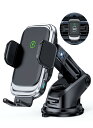 スマホホルダー 車 ワイヤ レス充電 15W 急速 車 スマホスタンド 充電 iVOIDDECK【最新自動認識技術】車載スマホホルダー ワイヤ レス充電 粘着ゲル吸盤&吹き出し口両用 ワイヤ レス充電器 車載ホルダー 片手操作 自動開閉 360度回転 取付簡単 車載ワイヤ レス充電器 iPhone