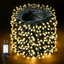 cshare LEDイルミネーションライト 40M 400LED ストリングライト 防水 8点灯パターン 記憶メモリー タイマー機能 複数連結 ワイヤライト キャンプ用 ガーランド フェアリー ガーデンライト クリスマス/ハロウィン/パーティー/新年/祝日/庭対応 屋外用 ストレート