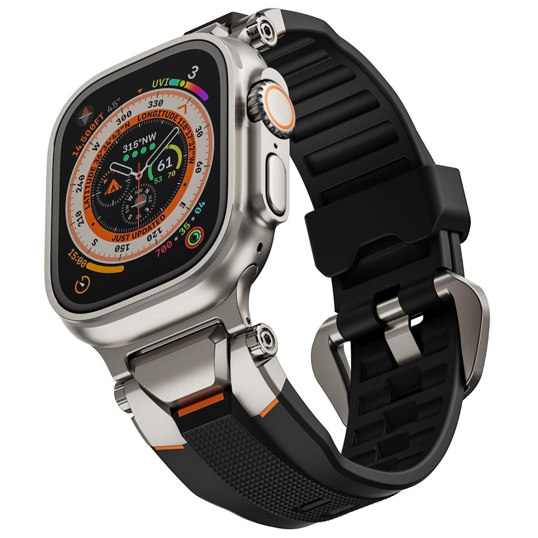 ULTIMAL コンパチブル Apple Watch バンド アップルウォッチバンド 46mm 49mm 42mm 44mm 45mm スポーツ 交換ベルト 通...
