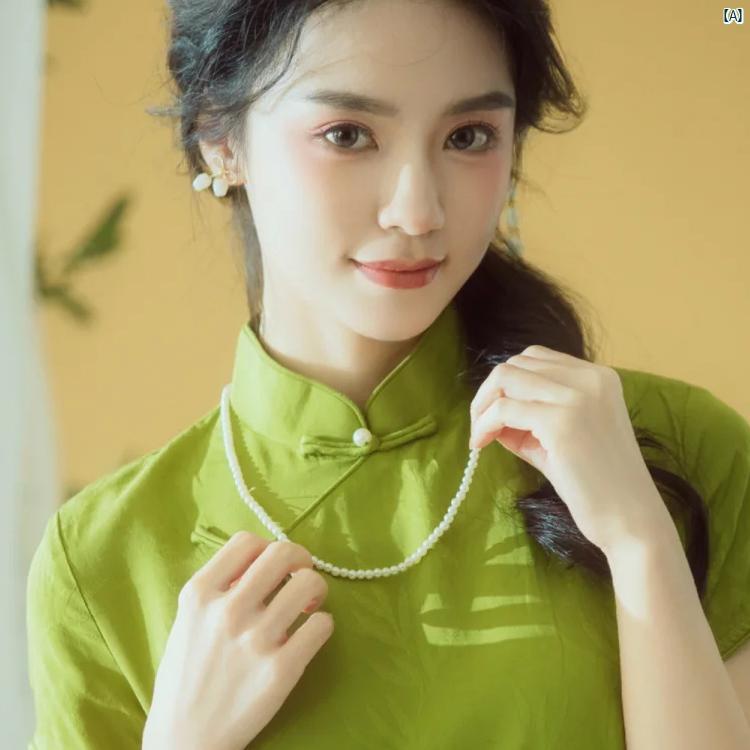 レディース ファッション 冠婚葬祭 パールネックレス 鎖骨 チェーンチョーカー ビーズ 付き セーター チェーン ど チャイナ ドレス 組み合わせ 適 アクセサ...