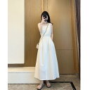 レディース 春コーデ 夏コーデ ファッション フレンチ スタイル 白い スクエア カラー ドレス 女性 用 夏 2025 年 小 ウエスト 気質 ロング ドレス