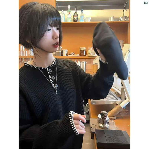 メンズ 春 ユニセックス 秋 夏 コーデ ファッション 707 同じ スタイル 黒 スポーツ セーター 男性と 女性 秋と 冬 ゆったりと した 怠 惰な スタイル セーター フェアアイル カップル スタイル プルオーバー メンズ 春 ユニセックス 秋 夏 コーデ ファッション 707 同じ スタイル 黒 スポーツ セーター 男性と 女性 秋と 冬 ゆったりと した 怠 惰な スタイル セーター フェアアイル カップル スタイル プルオーバー