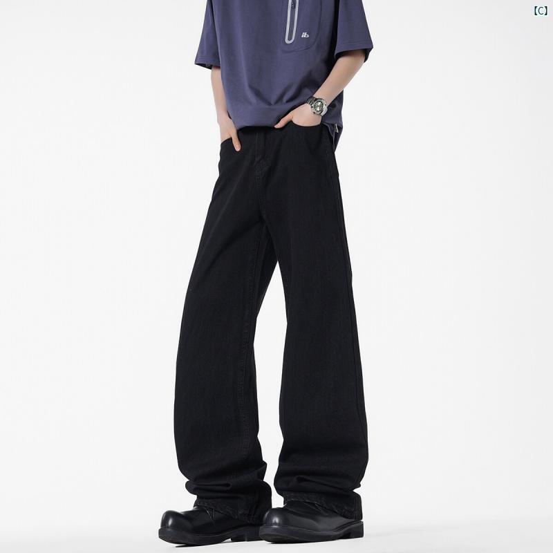 メンズ　春　ユニセックス　秋　夏　コーデ　ファッション リヨセル 薄手 アイス シルク ジーンズ メンズ 夏 涼しい 速 乾 ストレート 日焼け 防止 パンツ オールド ウォッシュ シミター