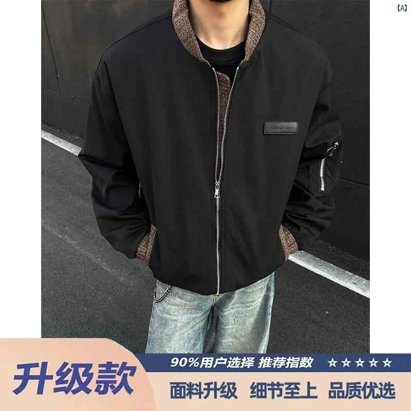 メンズ　春　ユニセックス　秋　夏　コーデ　ファッション アメリカン クリーン フィット ボン バー ジ..