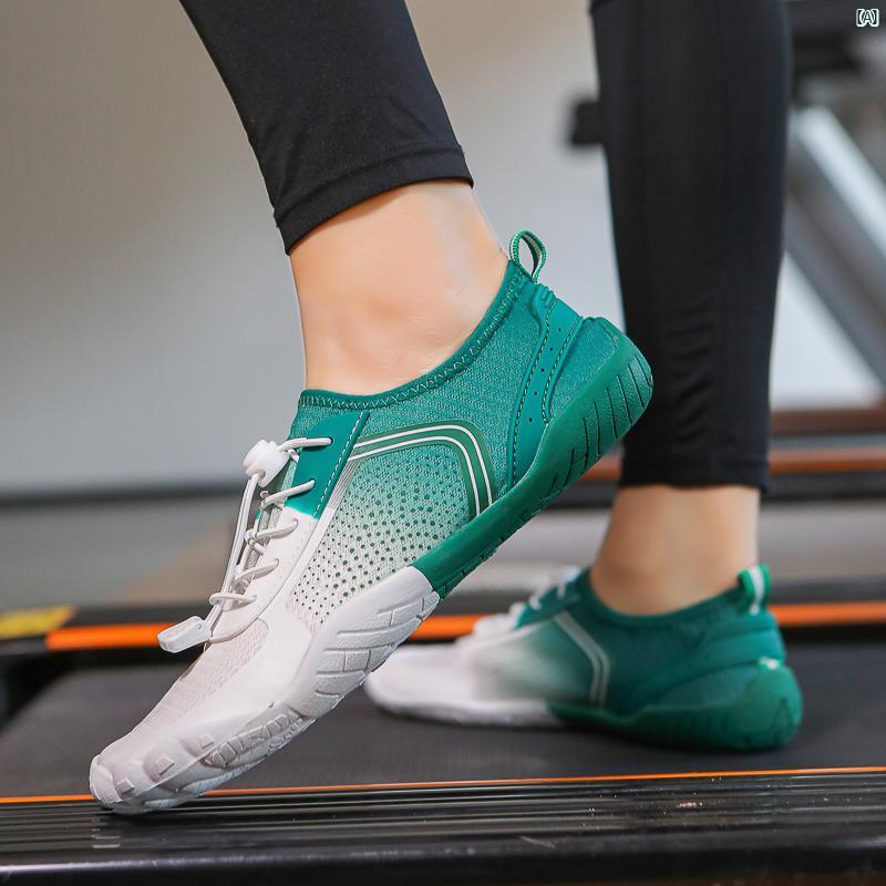 シューズ　夏　春　秋　コーデ　靴 室内 フィットネスシューズ 男女兼用 スキッピング シューズ 衝撃吸..