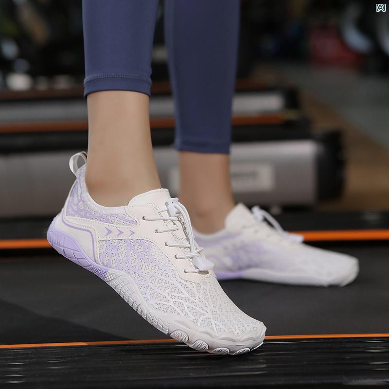 シューズ　夏　春　秋　コーデ　靴 室内 フィットネスシューズ 男女兼用 トレッドミル シューズ 縄跳び..