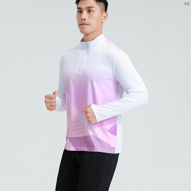 トレーニングウェア　トレーニング　運動着 長袖 ハーフ ジップ トレーニング スーツ スポーツ ランニング Tシャツ フィットネス トラック 男女 秋冬 速乾 服 トップス