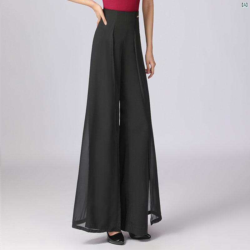 ダンス　衣装　ダンス衣装　オシャレ ダンバ オル オ ダンス ワイド レッグ パンツ ブラック ハイウエ..