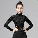 ダンス 衣装 ダンス衣装 オシャレ Danbaoluo 社交 ダンス 秋冬 モダン ストレッチ トップス ラテン 服 レディース